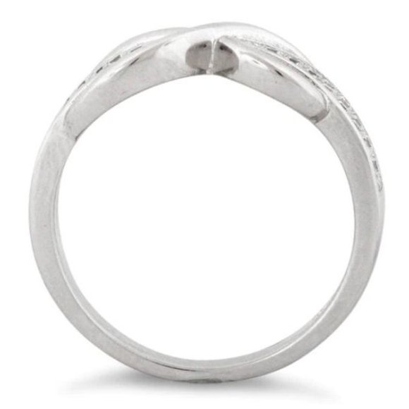 925 STERLING SILVER Infinity Pave Set Cubic Zirconia Ring - Picture 16 of 16